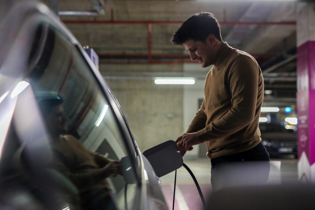EV charging in a secure residential basement